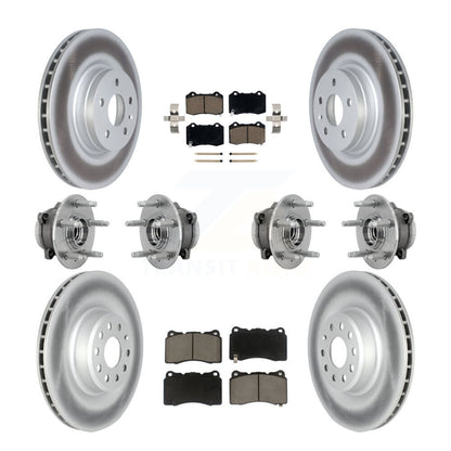 Kit de plaquettes de rotor de frein revêtues de roulement de moyeu avant et arrière (10 pièces) pour Tesla X 2017 – 2019