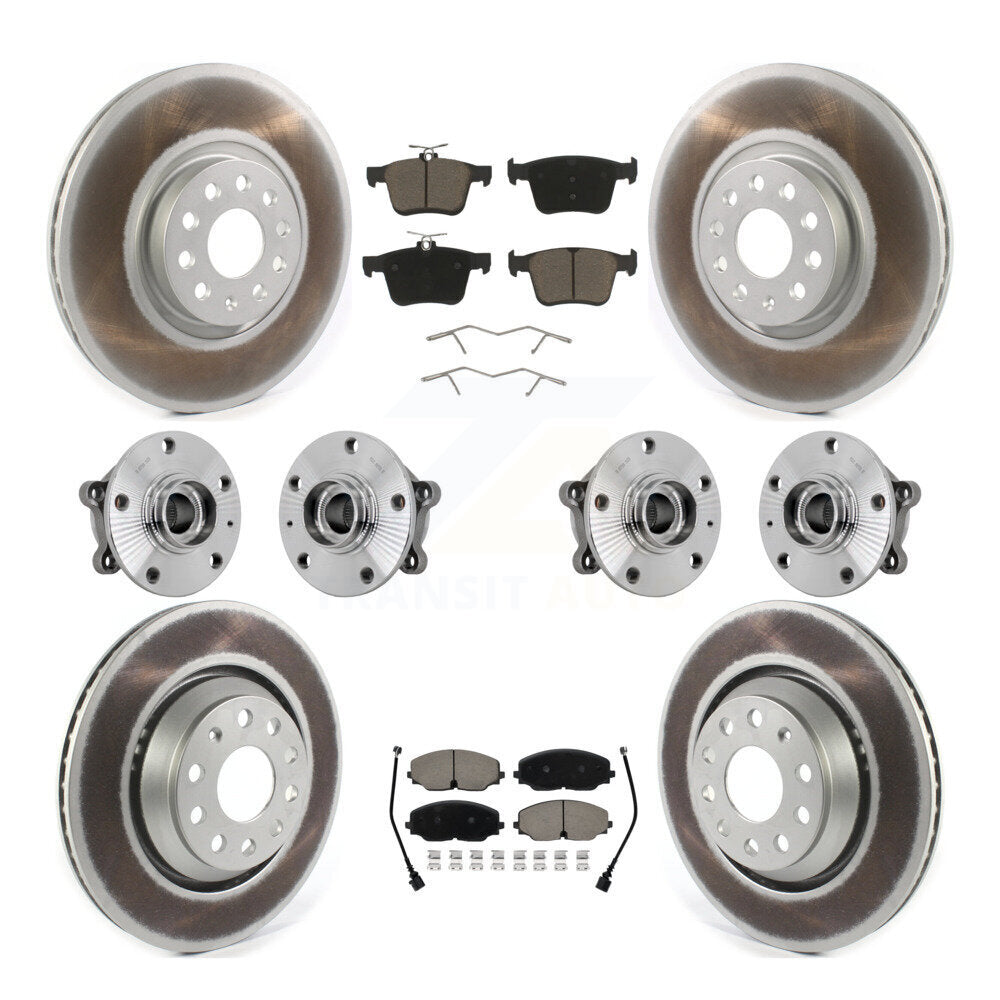 Kit de plaquettes de rotor de frein, roulement de moyeu avant et arrière (10 pièces) pour Volkswagen Atlas AW