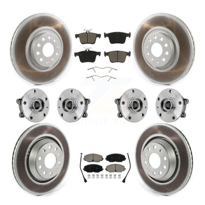 Kit de plaquettes de rotor de frein, roulement de moyeu avant et arrière (10 pièces) pour Volkswagen Atlas AW