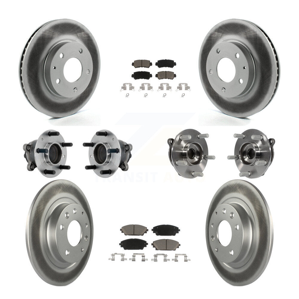 Kit de plaquettes de rotor de frein, roulement de moyeu avant et arrière (10 pièces) pour Mazda CX-3 FW 16-18