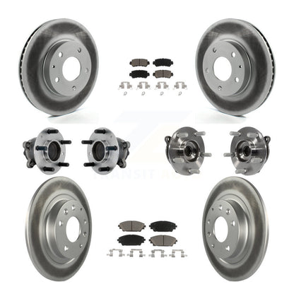 Kit de plaquettes de rotor de frein, roulement de moyeu avant et arrière (10 pièces) pour Mazda CX-3 FW 16-18