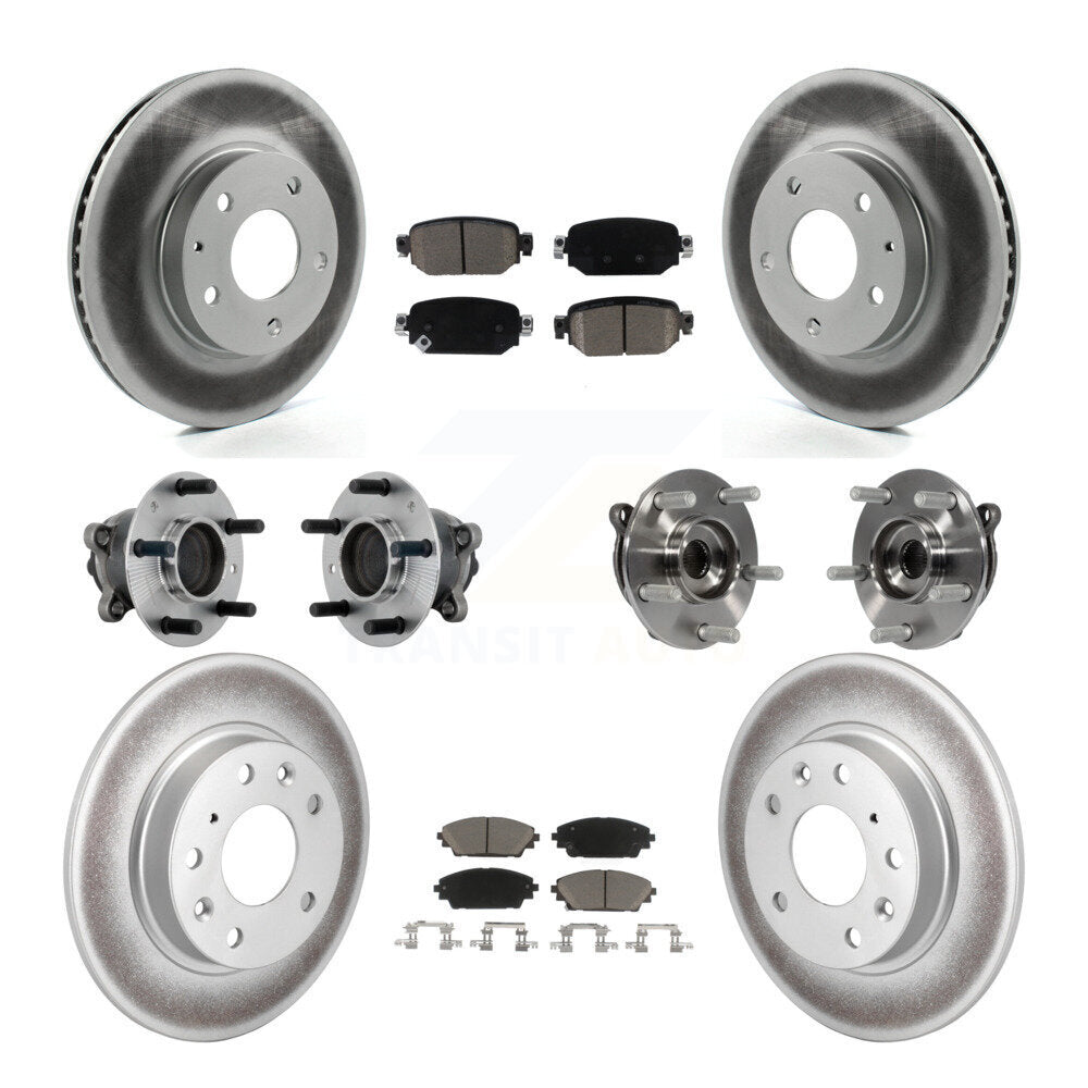 Kit de plaquettes de rotor de frein, roulement de moyeu avant et arrière (10 pièces) pour Mazda CX-3 FW 19-21