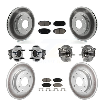 Kit de plaquettes de rotor de frein, roulement de moyeu avant et arrière (10 pièces) pour Mazda CX-3 FW 19-21