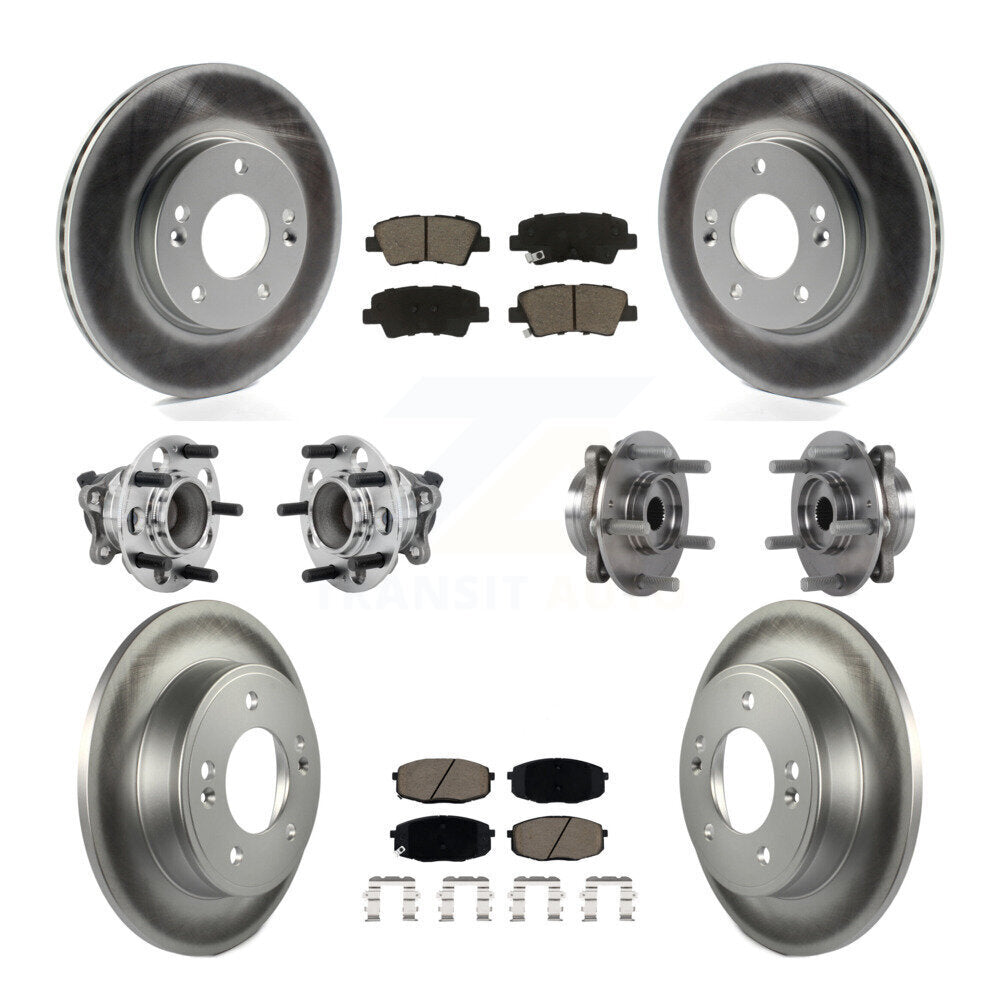 Kit de plaquettes de rotor de frein, roulement de moyeu avant et arrière (10 pièces), pour Kia Forte Hyundai G