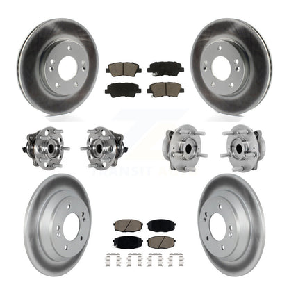 Kit de rotor et de plaquettes de frein à disque revêtus de roulement de moyeu avant et arrière (10 pièces) pour Hyundai Kon