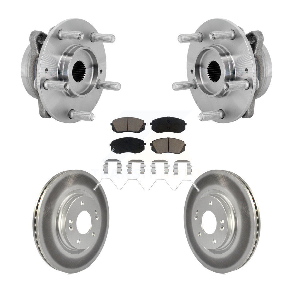 Kit de plaquettes de Rotor de frein, ensemble de roulements de moyeu avant, pour Hyundai Kona Kia Selto