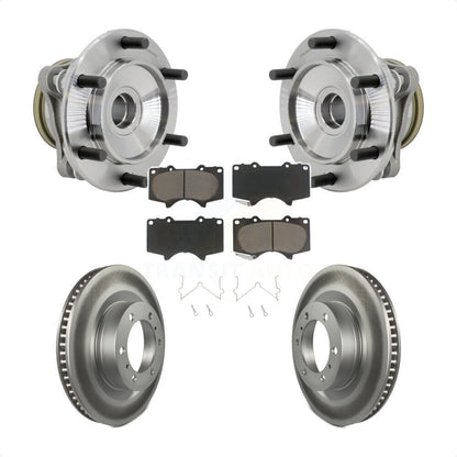 Kit de rotor et de plaquettes de frein revêtus de roulement de moyeu avant, pour Toyota 4Runner RW 2010 – 2021