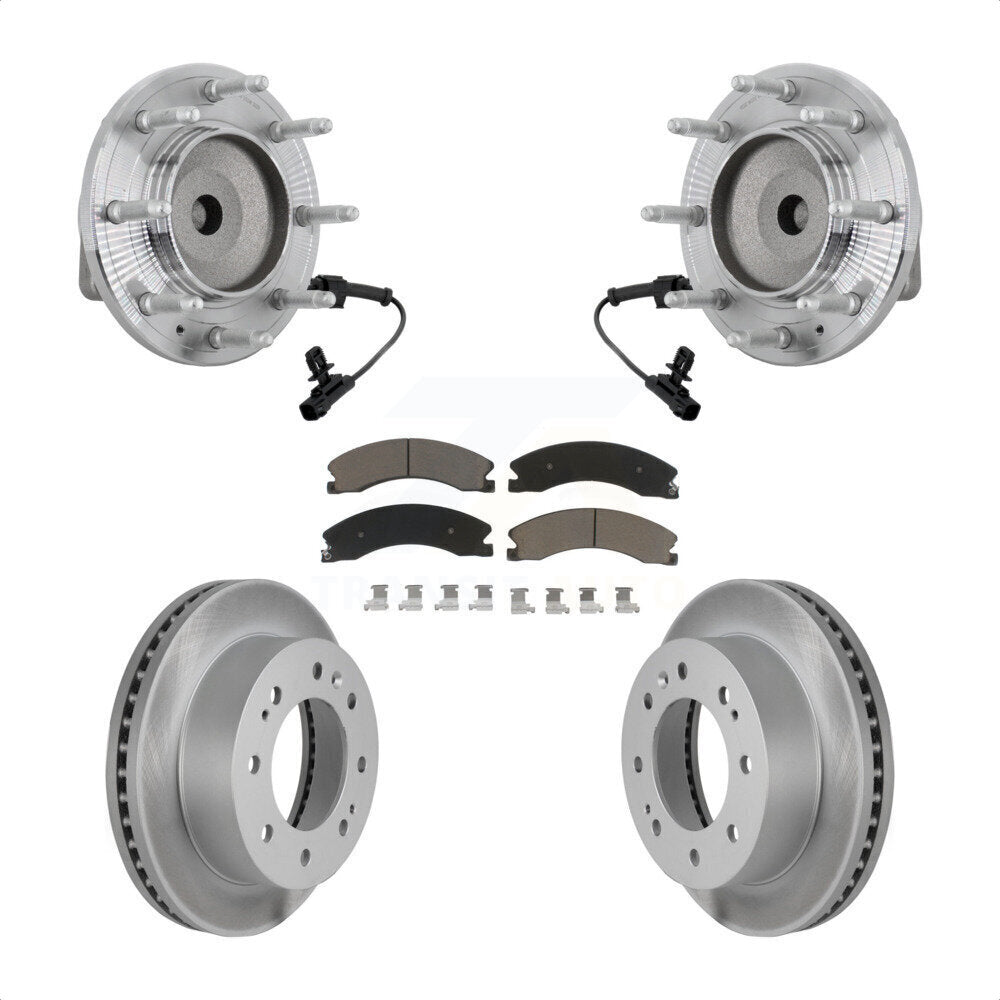 Kit de plaquettes de Rotor de frein, roulement de moyeu avant, pour GMC Chevrolet Sierra 2500 HD 350