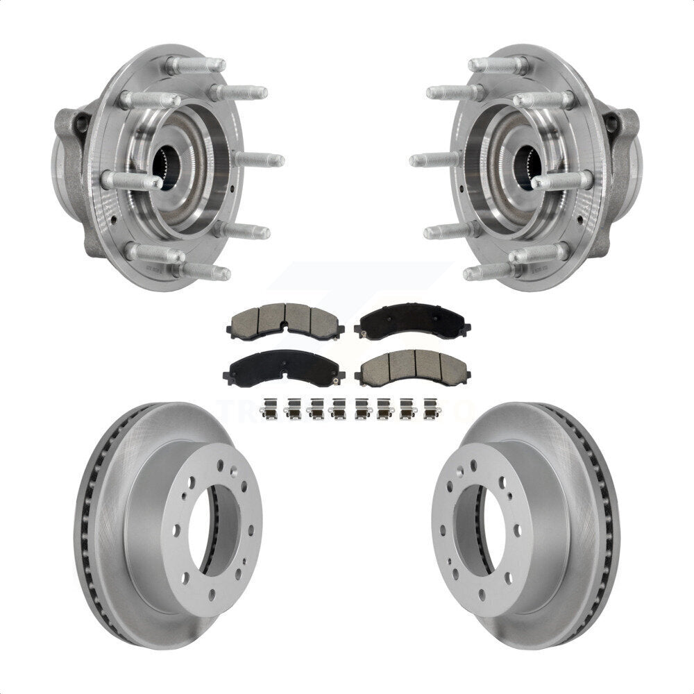 Kit de plaquettes de Rotor de frein enduit de roulement de moyeu avant, pour GMC Chevrolet Silverado 2500 H
