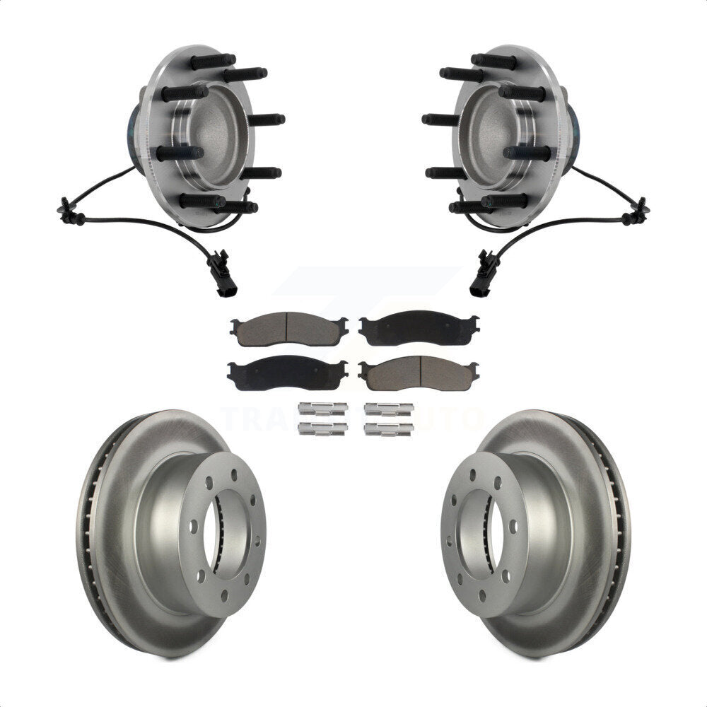 Kit de plaquettes de Rotor de frein, ensemble de roulements de moyeu avant, pour Dodge Ram 1500 3500 250