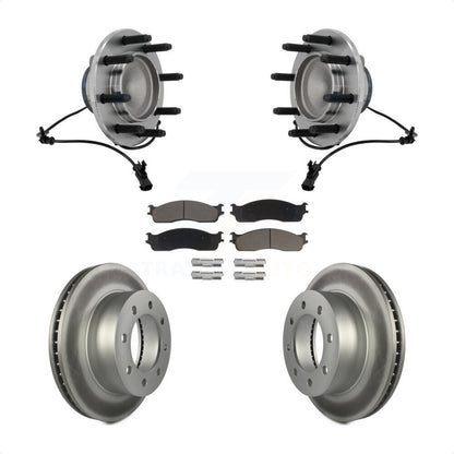 Kit de plaquettes de Rotor de frein, ensemble de roulements de moyeu avant, pour Dodge Ram 1500 3500 250