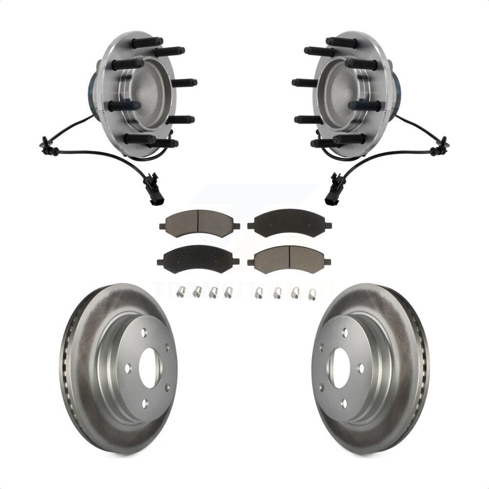Kit de plaquettes de Rotor de frein, roulement de moyeu avant, pour Dodge Ram 1500 avec roue à 8 écrous