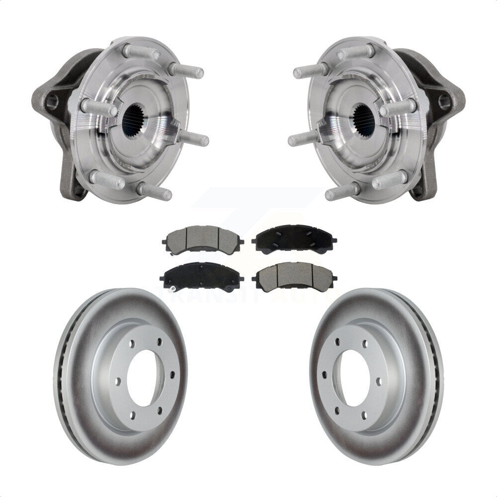 Kit de plaquettes de rotor de frein à disque enduit de roulement de moyeu avant pour Ford Ranger 4W 2019 – 2023