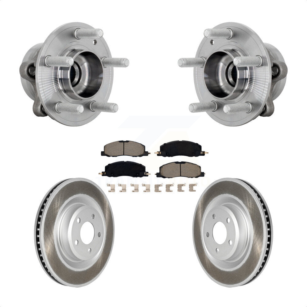 Kit de plaquettes de Rotor de frein, manteau de roulement de moyeu avant, pour Ford Explorer Lincoln Aviator AW