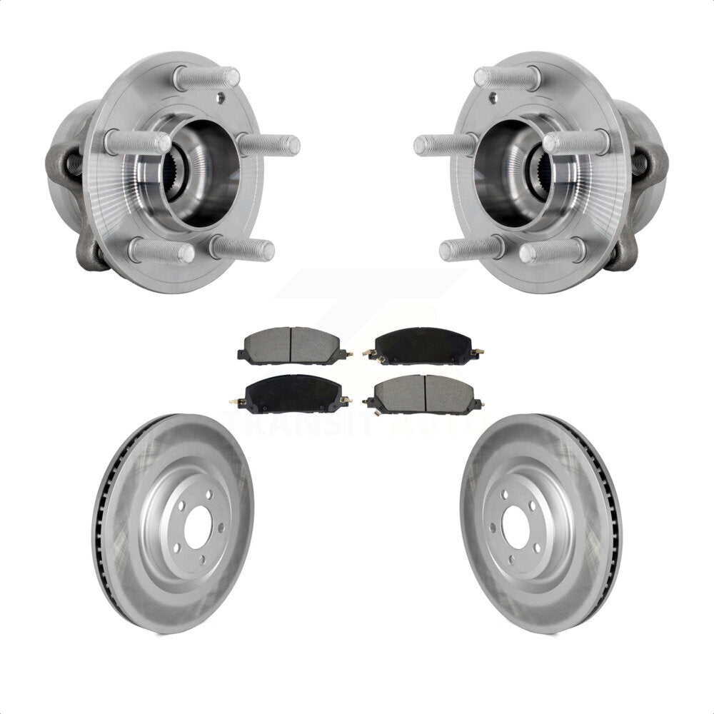 Kit de Rotor et de plaquettes de frein revêtus de roulement de moyeu avant, pour Ford Explorer Lincoln Aviato