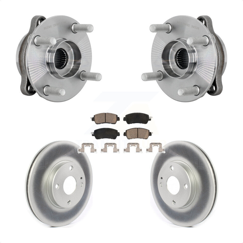 Kit de plaquettes de Rotor de frein enduites d'assemblage de roulement de moyeu avant pour Toyota Yaris iA Scio
