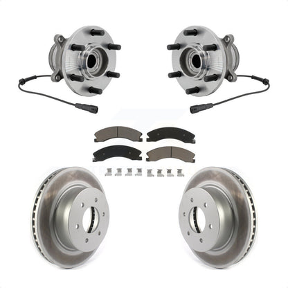 Ensemble de roulement de moyeu avant, Rotor de frein à disque revêtu et Kit de plaquettes pour Nissan TITAN X