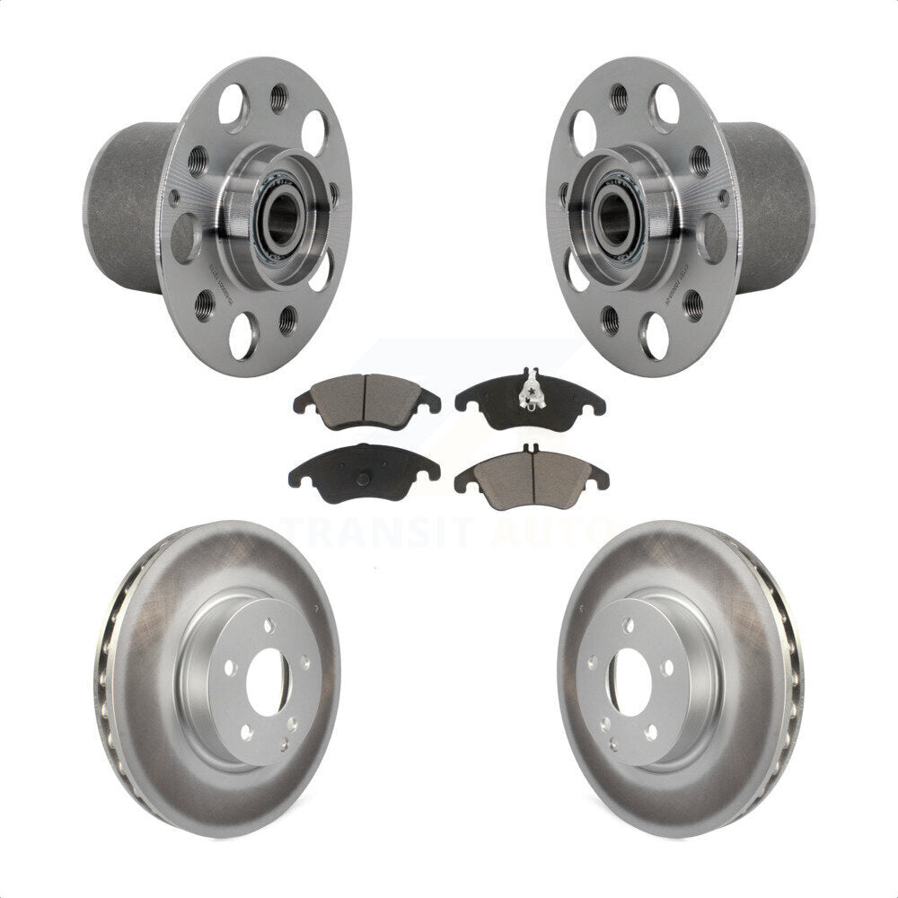 Kit de Rotor et plaquettes de frein revêtus de roulement de moyeu avant, pour Mercedes-Benz E350 E400 E25