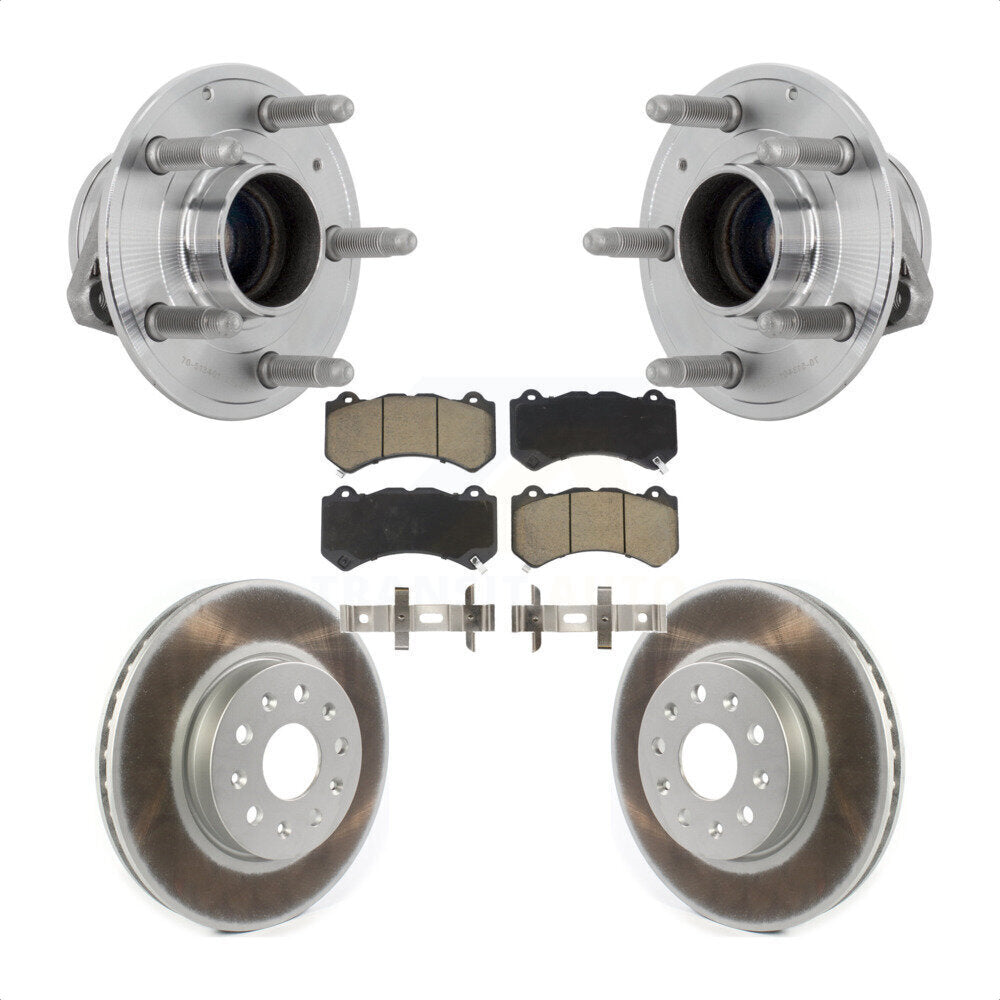 Ensemble de roulement de moyeu avant, Kit de plaquettes de Rotor de frein revêtues pour Chevrolet Camaro LT L