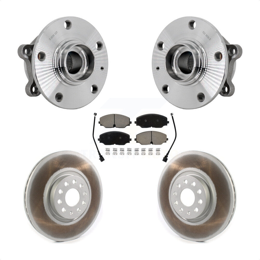 Kit de Rotor et plaquettes de frein revêtus de roulement de moyeu avant, pour Volkswagen Atlas Cross Spor