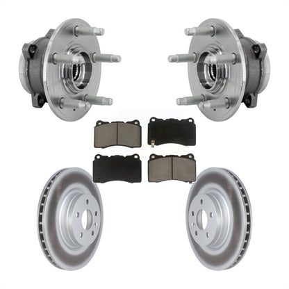 Kit de rotors et plaquettes de frein à disque enduits d'assemblage de roulement de moyeu avant pour Tesla S X