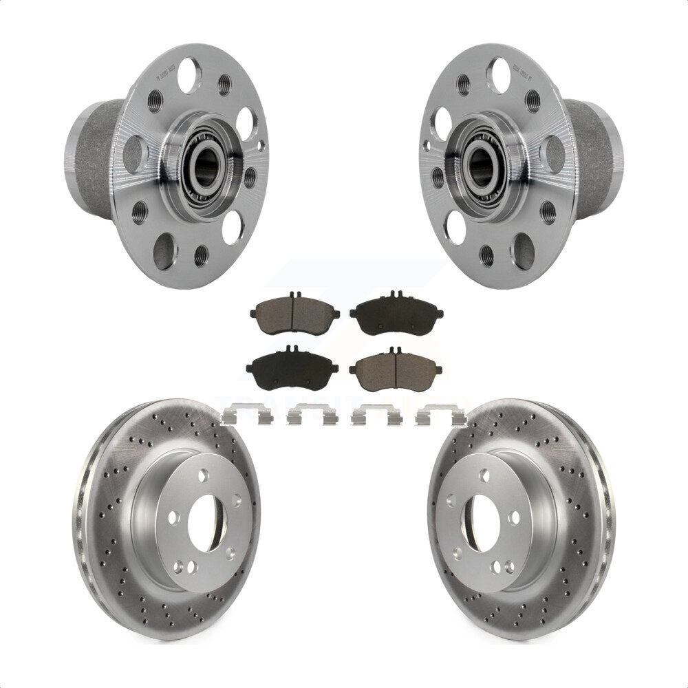 Kit de plaquettes de Rotor de frein, ensemble de roulements de moyeu avant, pour Mercedes-Benz C300 C25