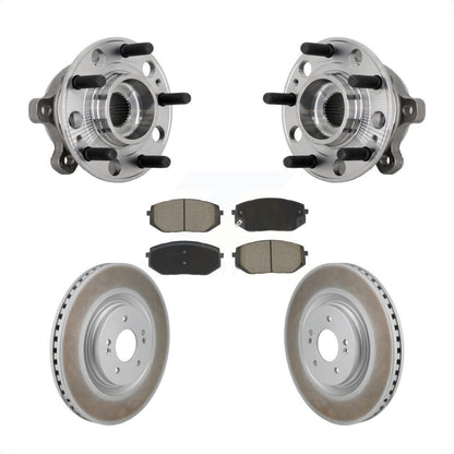 Kit de plaquettes de Rotor de frein enduites d'assemblage de roulement de moyeu avant, pour Hyundai Sonata Kia K