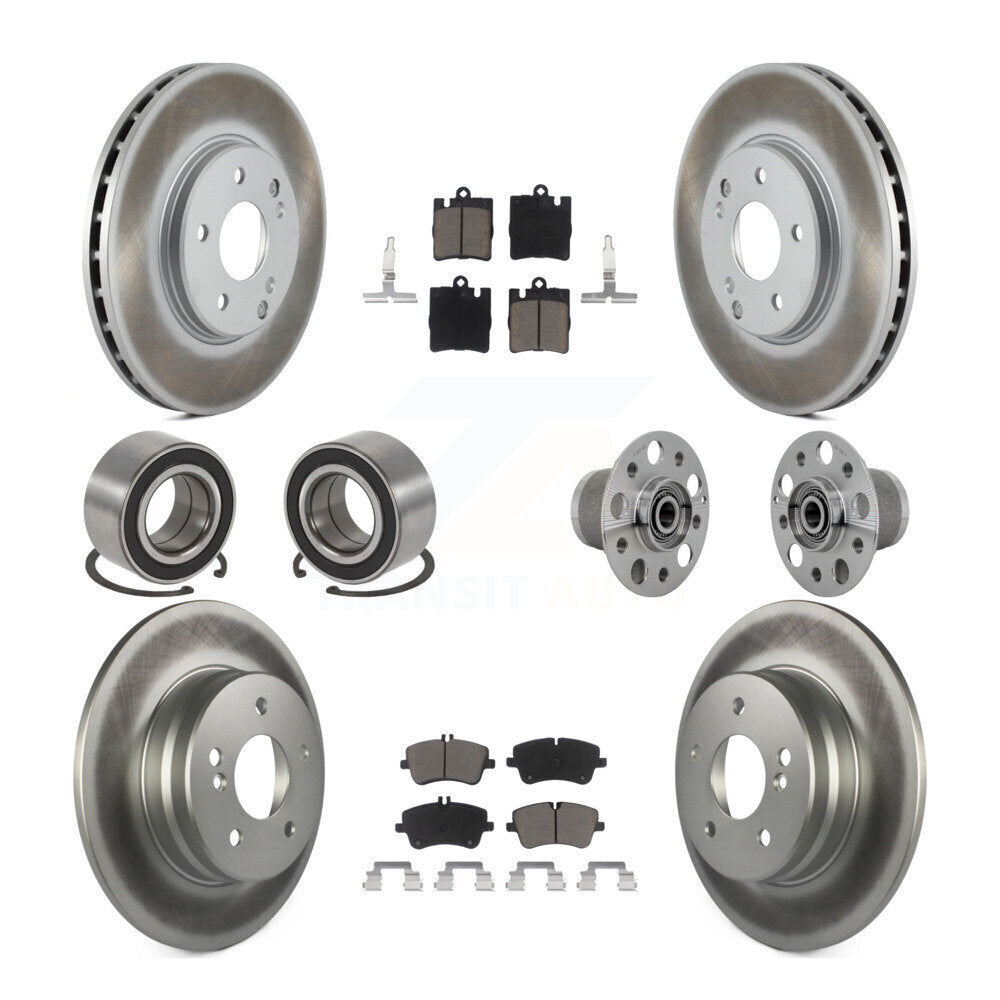 Kit de chaussures de plaquettes de Rotor de frein de manteau de roulement de moyeu avant et arrière pour Mercedes-Benz C350 RW