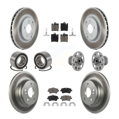 Kit de chaussures de plaquettes de Rotor de frein de manteau de roulement de moyeu avant et arrière pour Mercedes-Benz C350 RW