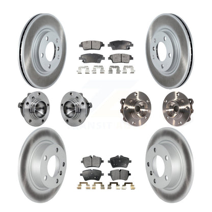 Kit de plaquettes de rotor de frein revêtues de roulement de moyeu avant et arrière (10 pièces) pour Mini Cooper Pacema