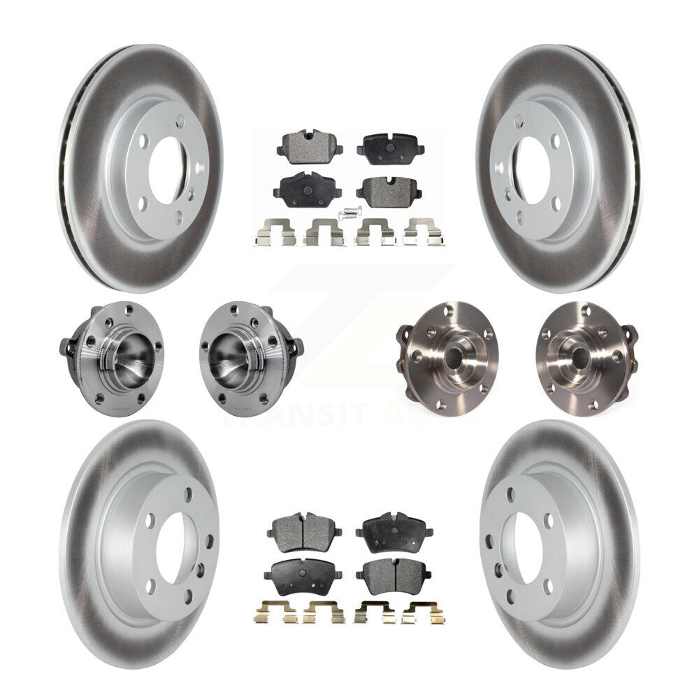 Kit de plaquettes de rotor de frein revêtues de roulement de moyeu avant et arrière (10 pièces) pour Mini Cooper Pacema