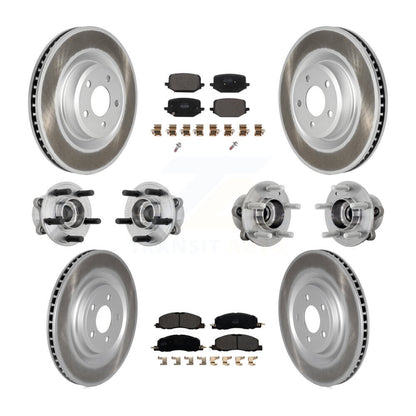 Kit de plaquettes de Rotor de frein revêtues de roulement de moyeu avant et arrière (10 pièces) pour Lincoln Aviator AW