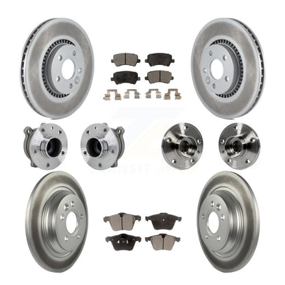 Kit de plaquettes de rotor de frein à disque revêtues de roulement de moyeu avant et arrière (10 pièces) pour Volvo S60 V7