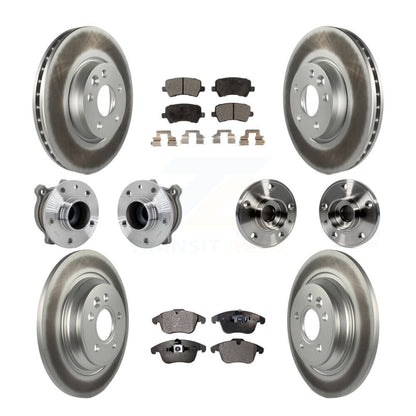 Kit de plaquettes de rotor de frein revêtues de roulement de moyeu avant et arrière (10 pièces) pour Volvo S60 FW 13-14