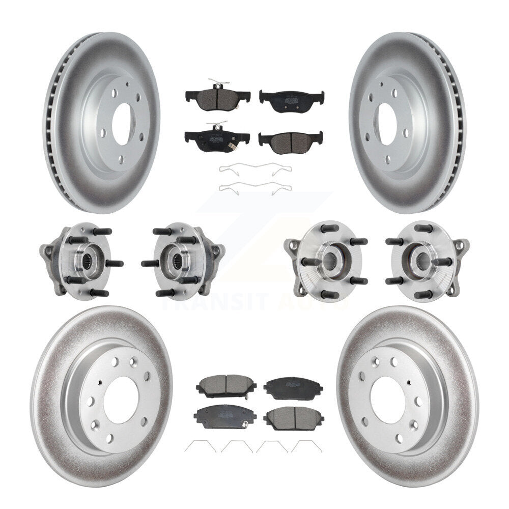 Kit de plaquettes de rotor de frein, roulement de moyeu avant et arrière (10 pièces) pour Mazda CX-30 AW 20-22