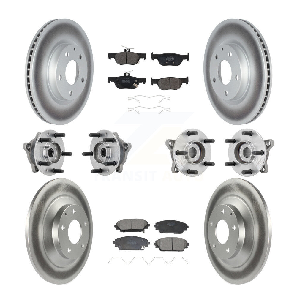 Kit de plaquettes de rotor de frein, roulement de moyeu avant et arrière (10 pièces) pour Mazda CX-30 AW 20-22