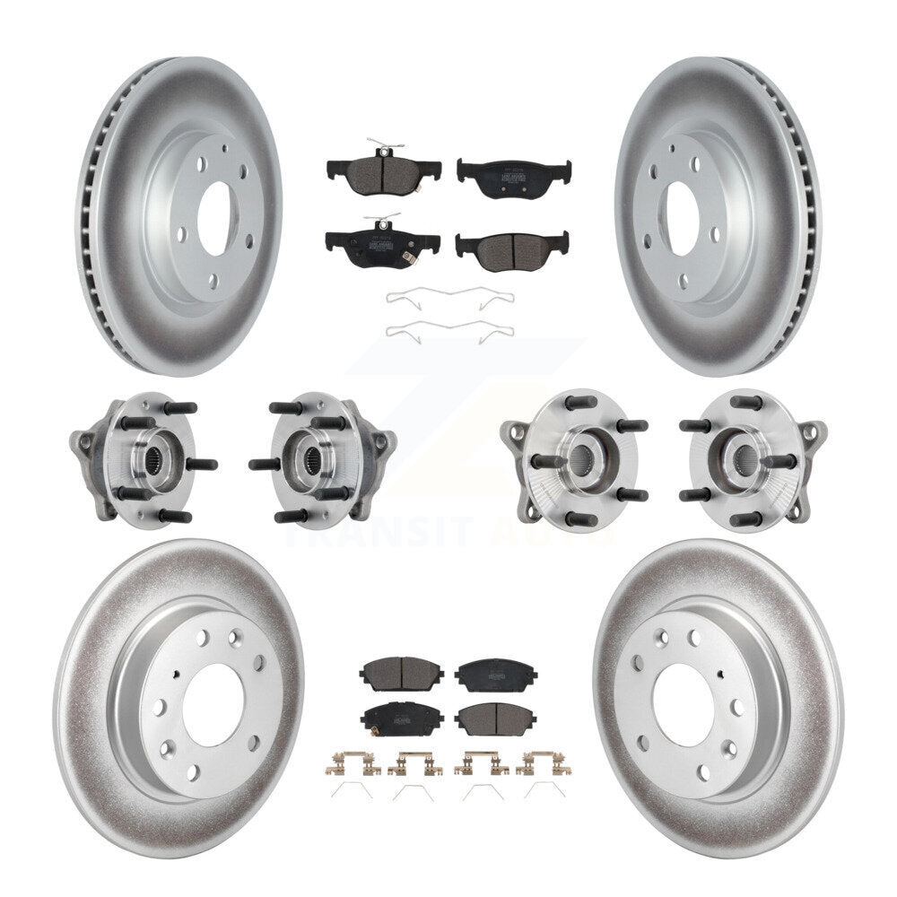 Kit de plaquettes de rotor de frein, roulement de moyeu avant et arrière (10 pièces) pour Mazda 3 AW 2021 – 2022
