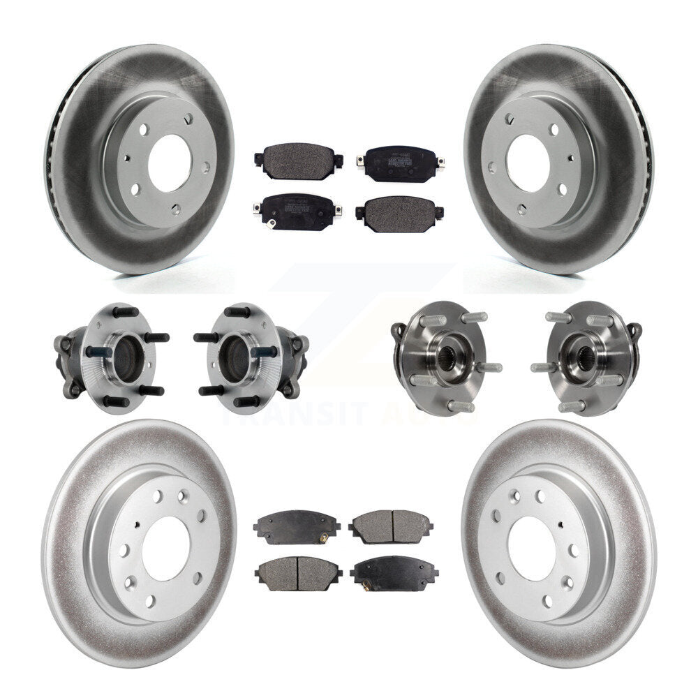 Kit de plaquettes de rotor de frein, roulement de moyeu avant et arrière (10 pièces) pour Mazda CX-3 FW 19-21