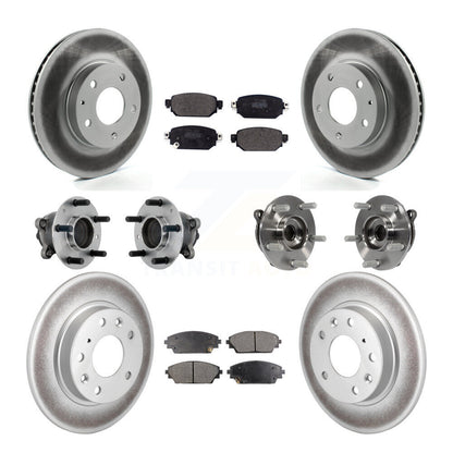 Kit de plaquettes de rotor de frein, roulement de moyeu avant et arrière (10 pièces) pour Mazda CX-3 FW 19-21