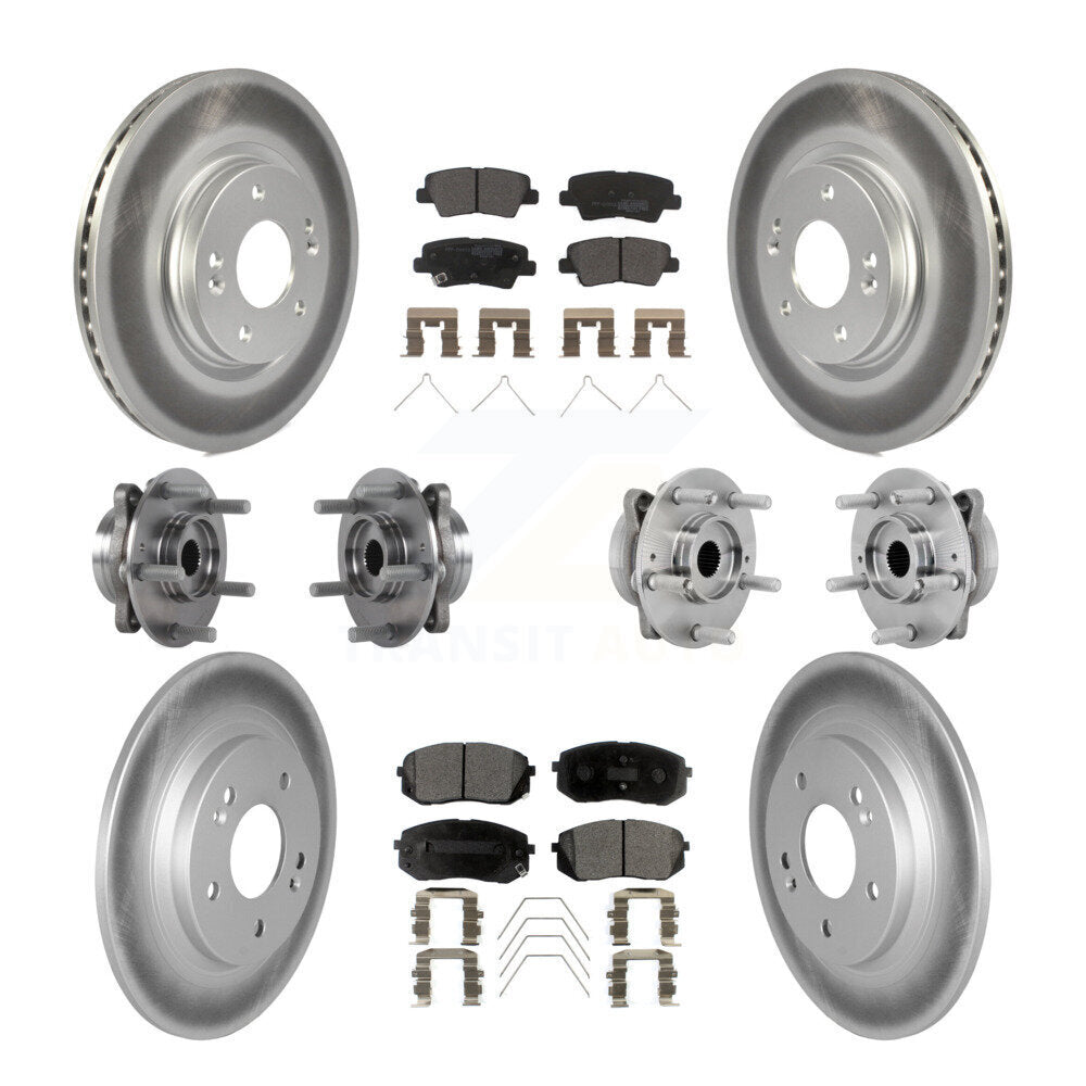 Kit de plaquettes de rotor de frein, roulement de moyeu avant et arrière (10 pièces) pour Hyundai Kona AW 2022