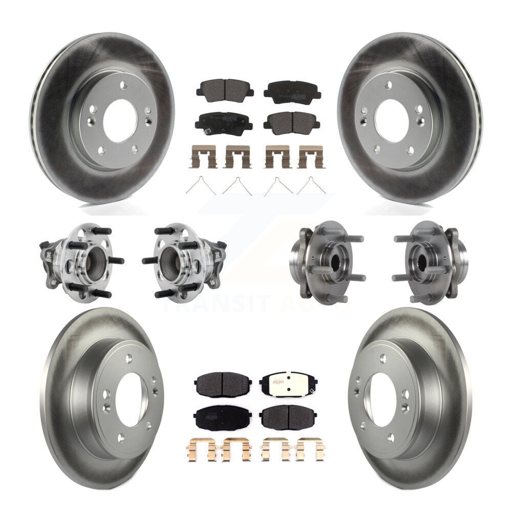 Kit de plaquettes de rotor de frein, roulement de moyeu avant et arrière (10 pièces), pour Kia Forte Hyundai G