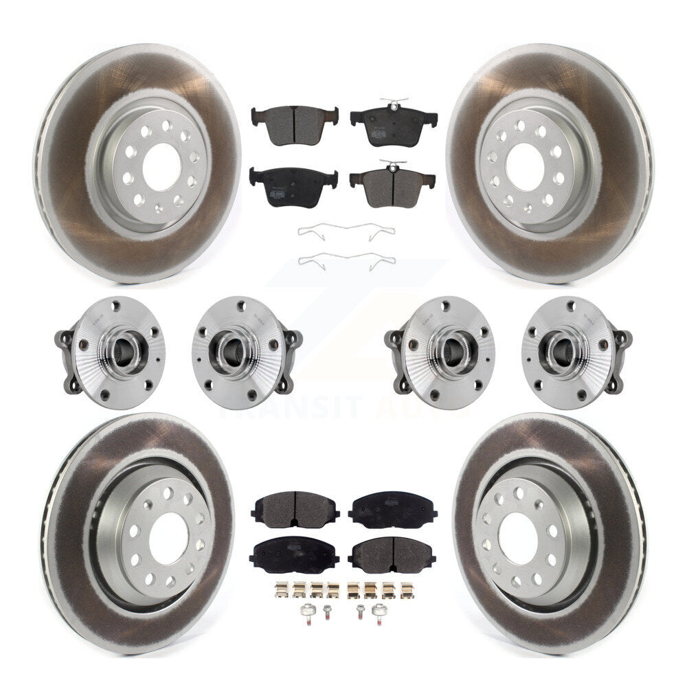 Kit de plaquettes de rotor de frein, roulement de moyeu avant et arrière (10 pièces) pour Volkswagen Atlas AW