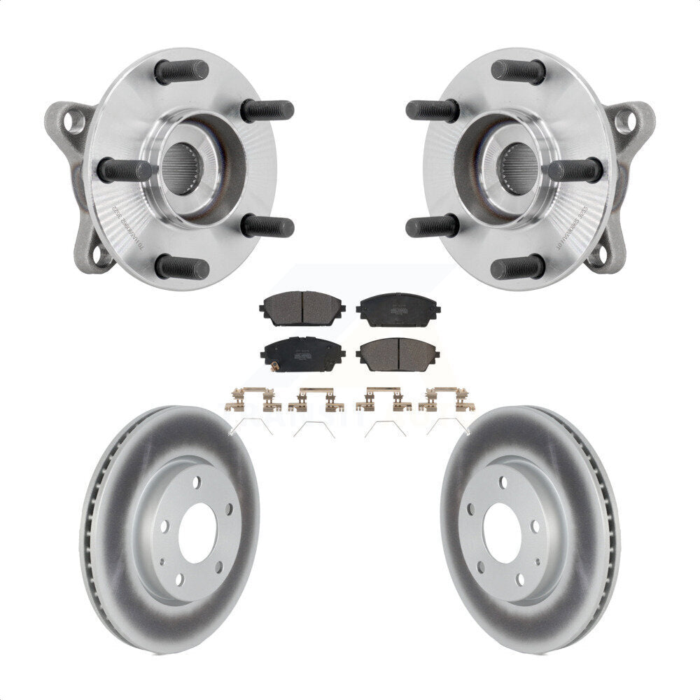 Kit de plaquettes de rotor de frein revêtues d'assemblage de roulement de moyeu avant, pour Mazda 3 FW 2021 – 2022