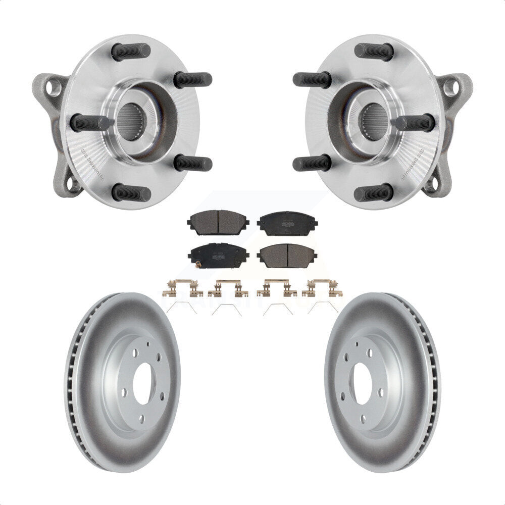 Kit de plaquettes de rotor de frein revêtues d'assemblage de roulement de moyeu avant, pour Mazda 3 AW 2021 – 2022