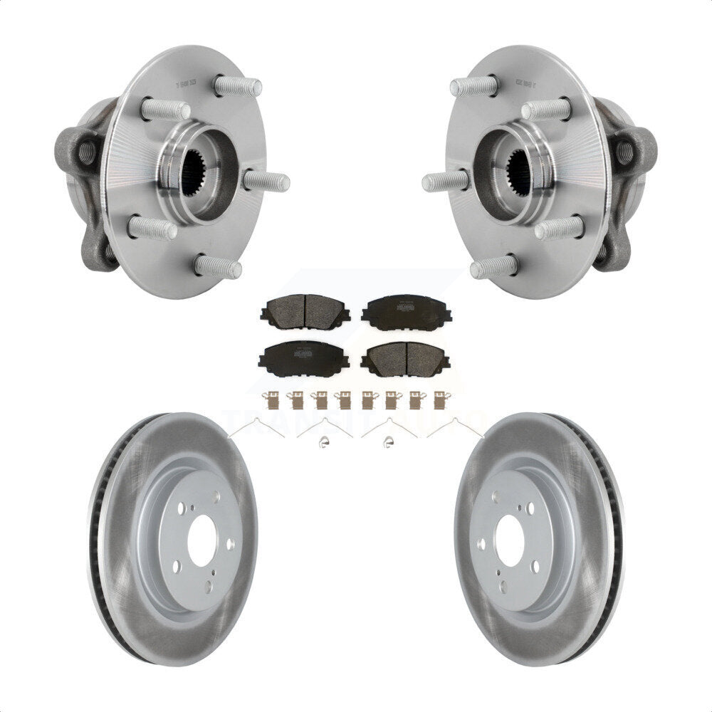 Kit de plaquettes de Rotor de frein enduites de roulement de moyeu avant, pour Toyota C-HR Lexus UX250h UX20