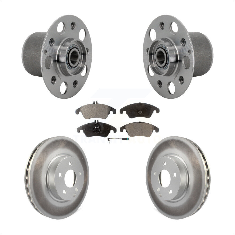 Kit de Rotor et plaquettes de frein revêtus de roulement de moyeu avant, pour Mercedes-Benz E350 E400 E25