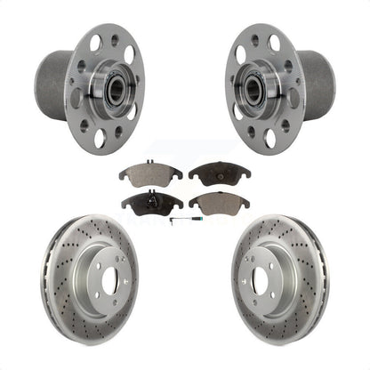 Kit de Rotor et plaquettes de frein revêtus de roulement de moyeu avant, pour Mercedes-Benz E350 E400 E25