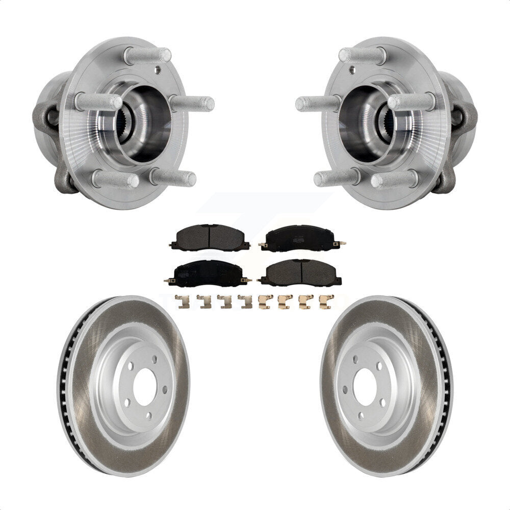 Kit de plaquettes de Rotor de frein, manteau de roulement de moyeu avant, pour Ford Explorer Lincoln Aviator AW