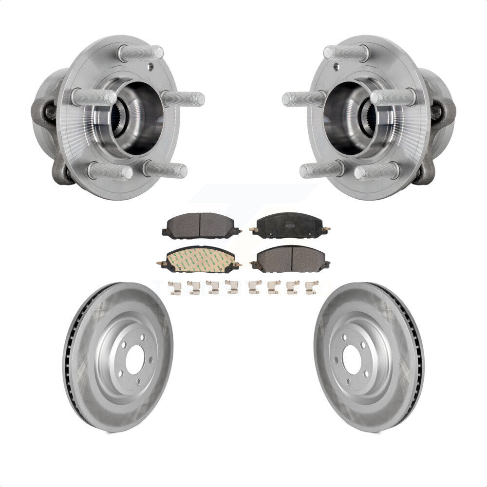 Kit de Rotor et de plaquettes de frein revêtus de roulement de moyeu avant, pour Ford Explorer Lincoln Aviato