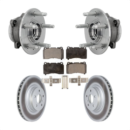 Kit de rotors et plaquettes de frein à disque enduits d'assemblage de roulement de moyeu avant pour Tesla S X